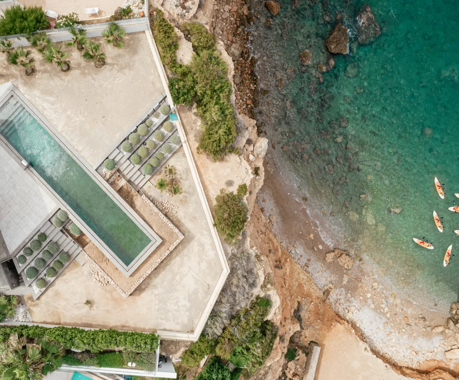 waterfront villa